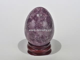 lepidolite, egg